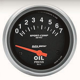 Manomètre de pression d'huile "SPORT COMP" diam 67mm...