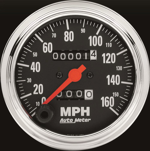 Speed Shop : compte tour autometer classic chrome 8000rpm - Compte