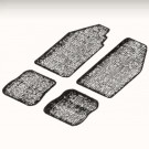 Kit 4 tapis de sol noir Type 3  61-74