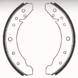 Set de 4 machoires arrière 57-7/64 (230x30mm)