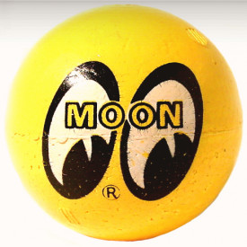 Boule d'antenne MOON jaune à 2 yeux