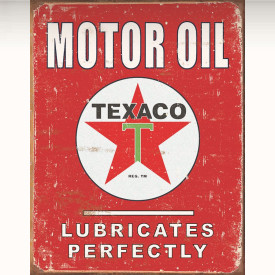 plaque PUB motor oil TEXACO 31.5x41cm