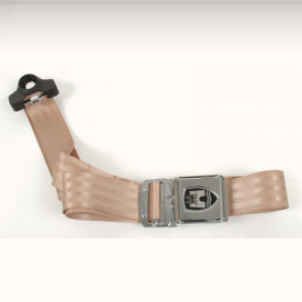 Ceinture style WOB 3 points gauche ou droite beige