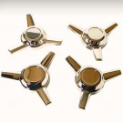 Set de 4 étoiles chromées 3 hélices