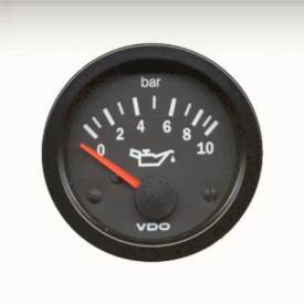 Manomètre VDO pression d'huile 0-10 bars diam 52mm