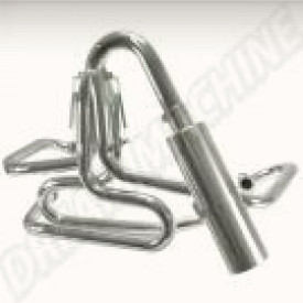 échappement Buggy 4 en 1 chromé diam. 1 5/8'' avec silencieux INOX 