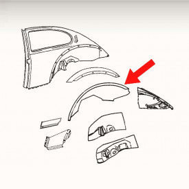 Arc d'aile arrière gauche 8/67-