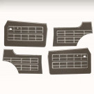 Kit (4) panneaux de portes noirs  64-74