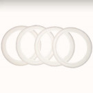 Set de 4 flancs blancs 15"