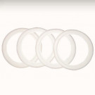 Set de 4 flancs blancs 14"