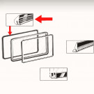 Joint de vitre latérale pop out extérieur T2 50-67