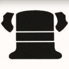 Kit moquette de coffre arrière noire  65-72