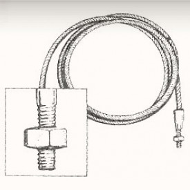 Câble de tension arrière cabriolet 8/67-