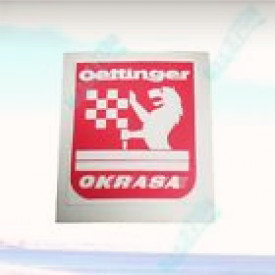 Autocollant "OETTINGER" rouge