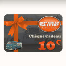 Chèque cadeau d'une valeur de 10 €