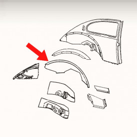 Arc d'aile arrière droit 8/67-