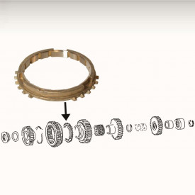 Synchro de boite de vitesse de 2ème 9/65-4/79