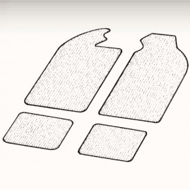 Kit 4 tapis noirs  56-74