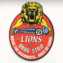 plaque vintage PUB LIons dragstip CA  51x67CM  metal