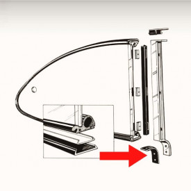 Joints (2) d'appui du montant vertical de pop out ar...