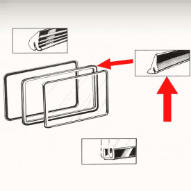 Joint de vitre latérale pop out intérieur T2 50-67