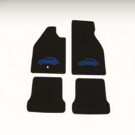Set de 4 tapis de sol noirs toutes années avec motif...