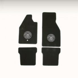 Set de 4 tapis de sol noirs toutes années avec motif...