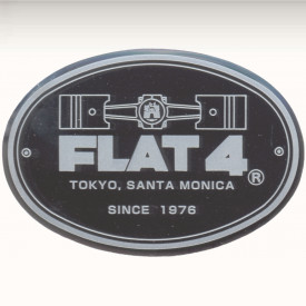 Plaque de tableau de bord en inox FLAT 4  73mm X 51m...