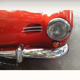 Pare chocs avant INOX & butoirs pour karmann européen 56-66