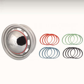 set de 4 cerclages d'enjoliveur baby moon verts 