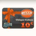 Chèque cadeau d'une valeur de 10 €