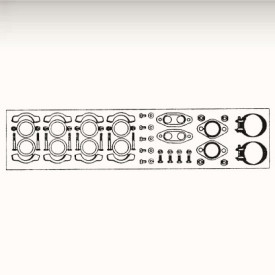 Kit joints d'échappement double réchauffage complet
