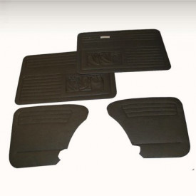 Set de 4 panneaux de porte noirs avec vide poche 65-...
