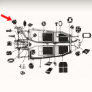 Joint de passage de tuyau essence dans le chassis av...